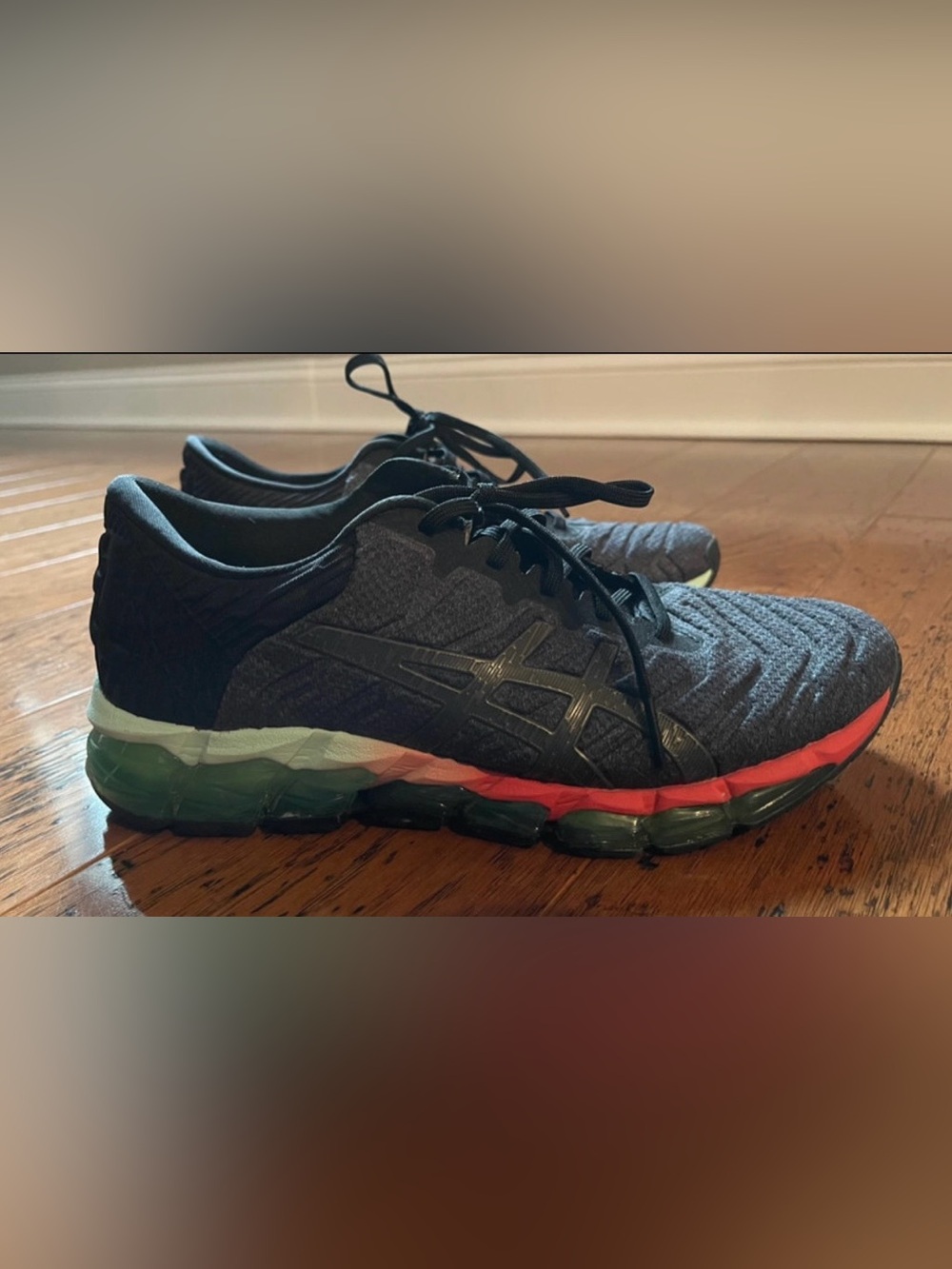 ASICS Gel Quantum 360 5 Women’s Black/Gray/Gunmetal Running Shoes Sz. 8